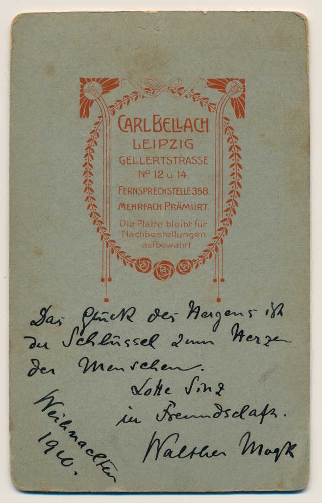 Walther Mogk, 1910